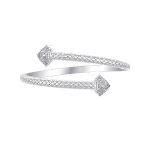 Pyramid Braided Texture Bangle