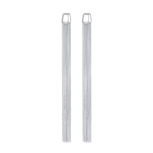 Minimalist Long Tassel Earring