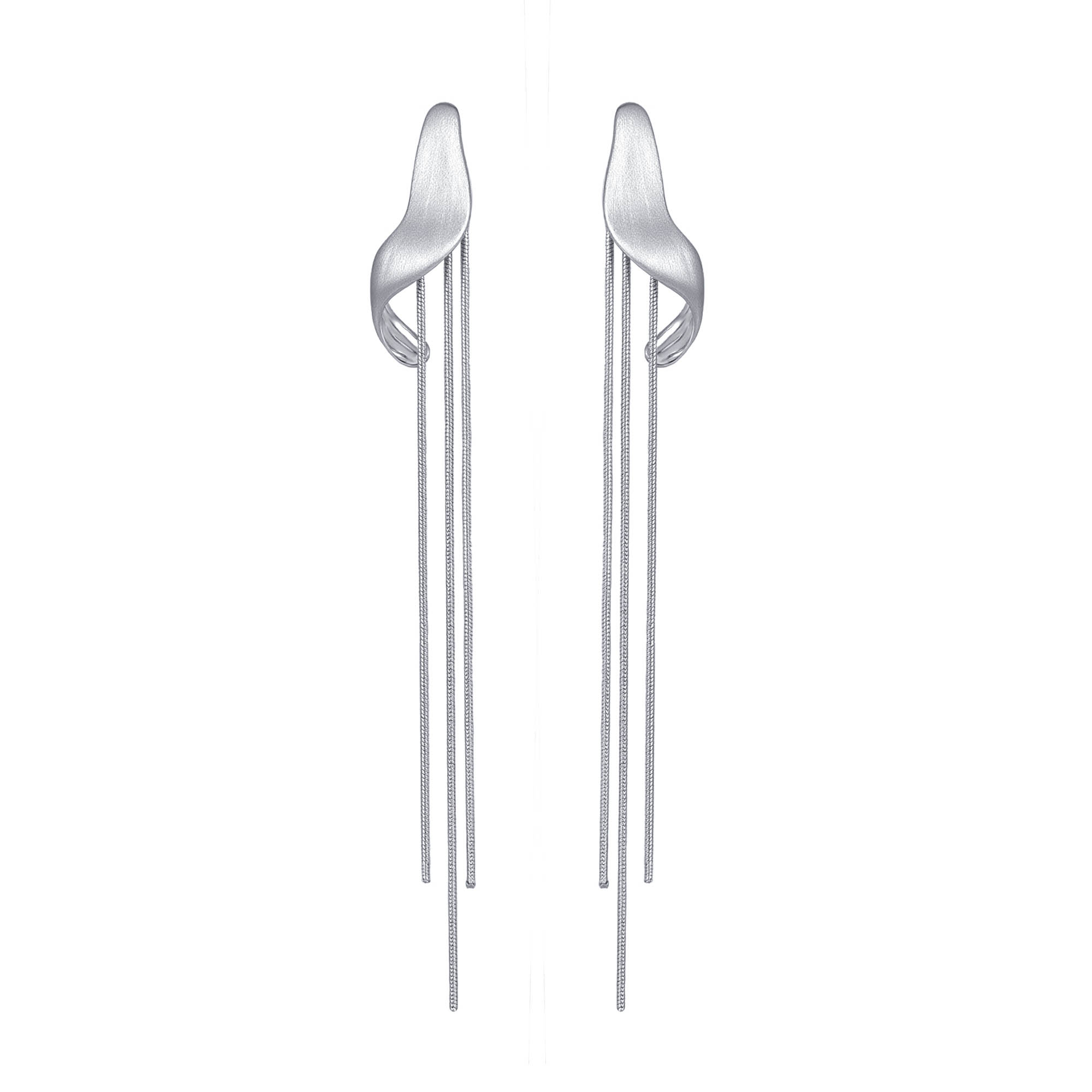 Cascade Flow Drop Tassel Earring