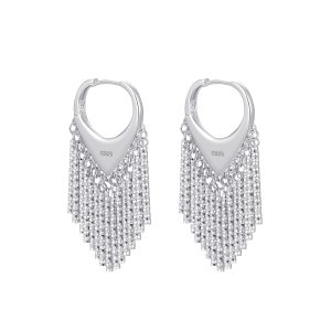 Urban Statement Tassel Hoop Earrings