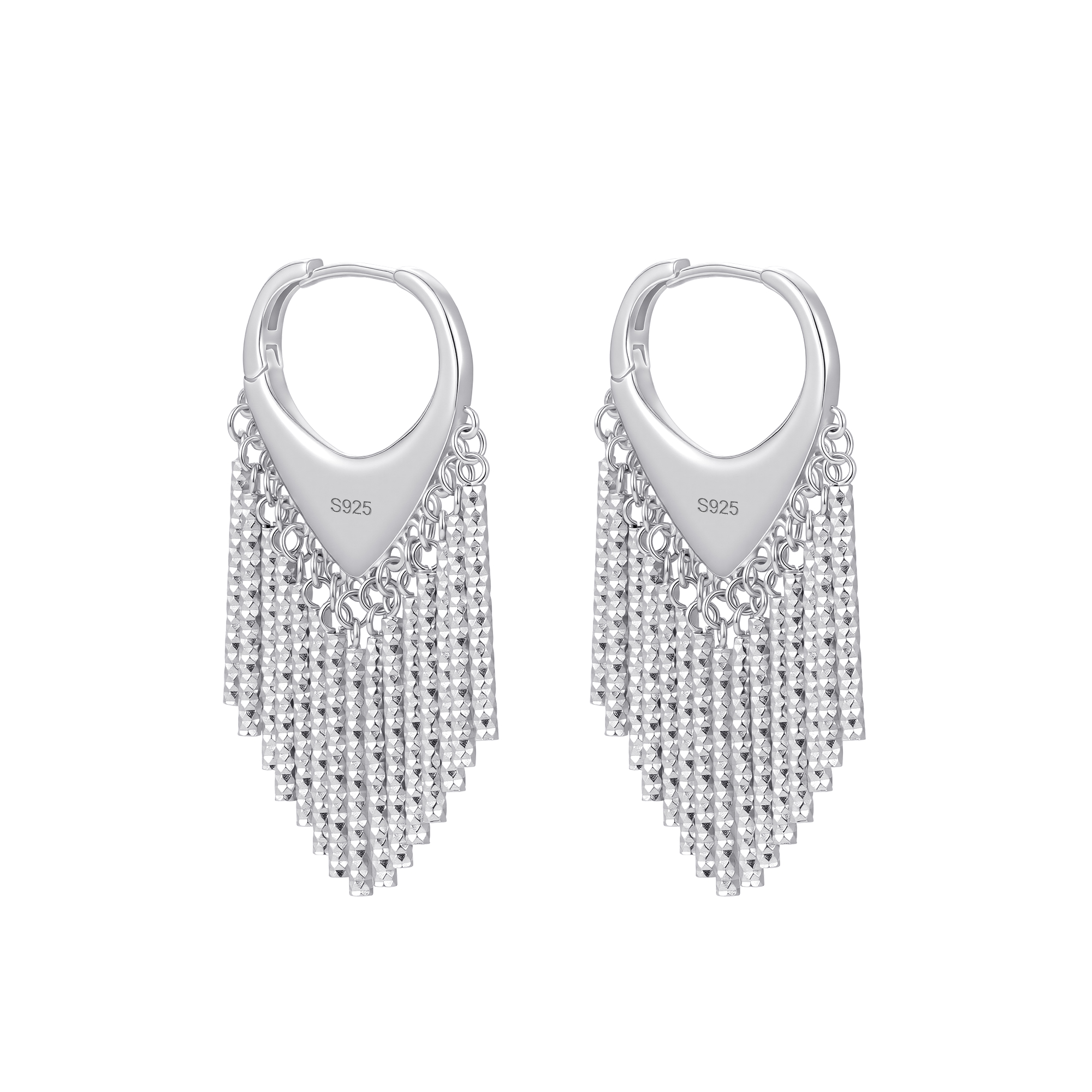 Urban Statement Tassel Hoop Earrings