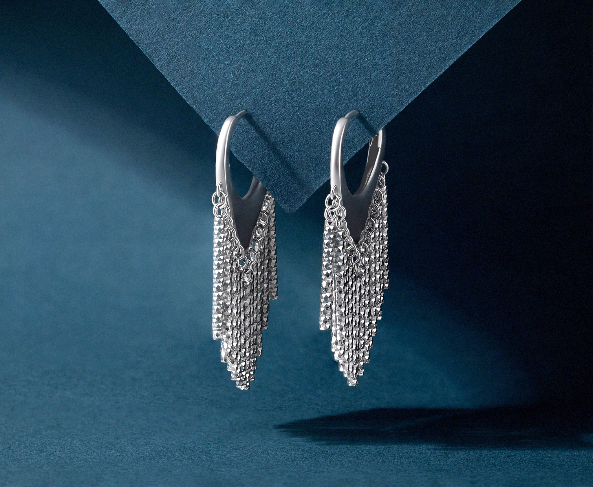 Urban Statement Tassel Hoop Earrings - Image 4
