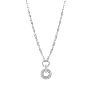 Double Hoop Pendant Necklace