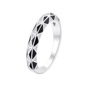 Nocturnal Prism Pavé Band ring